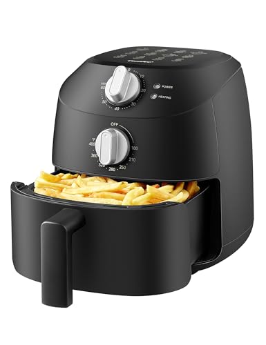 COMFEE' Compact 2.1-Quart Mini Air Fryer for Small Kitchens, Black